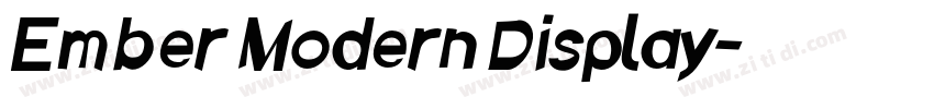 Ember Modern Display字体转换